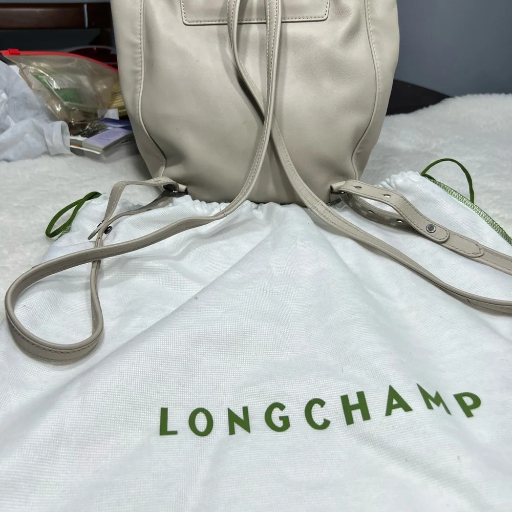 Longchamp leather backpack NWOT - Picture 11 of 14